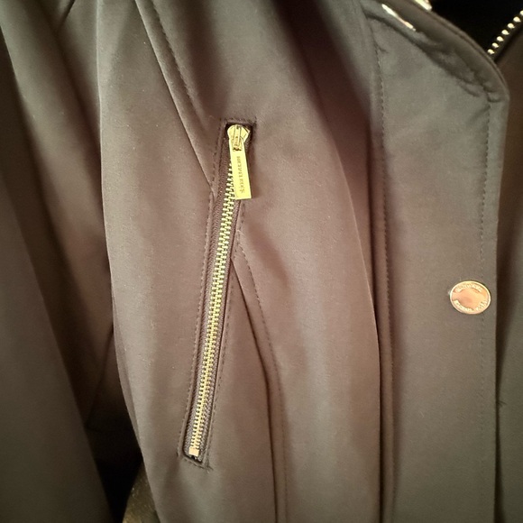 Michael Kors Dark Brown Trench Coat with Hood - Picture 7 of 8